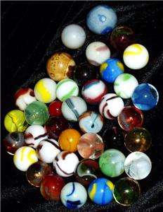 Old Marbles Lot #12 Mixed Marbles Handmade Machinemade  