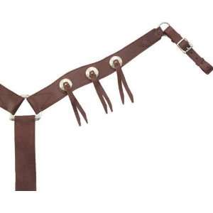   Breastcollar W/Concho   Burgundy Latigo   Horse