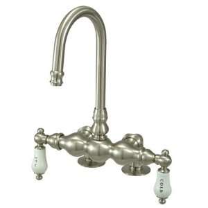   Faucet with 3 3/8 Center and Hot / Cold Porcelain Lever Handles from