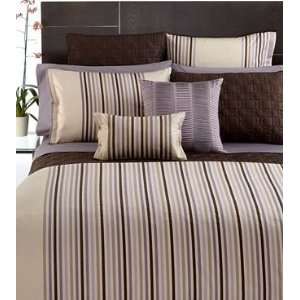  Hotel Collection Bedding, Quadrus Stripe Full Queen Duvet 