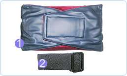 Imitate Leather Therapeutic Belt x 2 Belt Buckle x 2 Manual