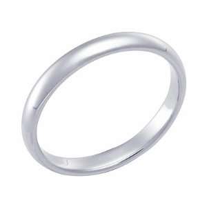 Millimeters High Polished Palladium Comfort Fit Wedding Band Ring 
