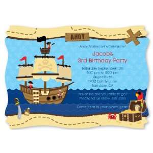  Ahoy Mates Pirate   Squiggle Shaped Birthday Party 