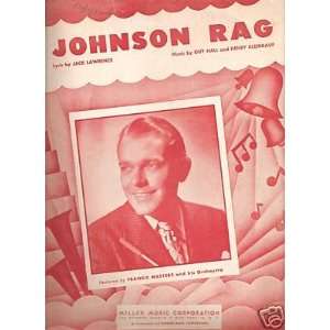  Sheet Music Frankie Masters Orch Johnson Rag 73 