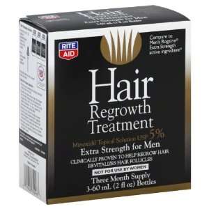  Rite Aid Hair Regrowth Treatment, for Men, Extra Strength 
