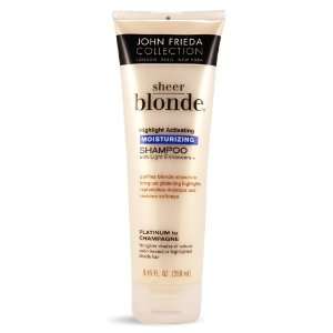John Frieda Sheer Blonde Active Moisturizing Shampoo, 8.45 Ounce (Pack 