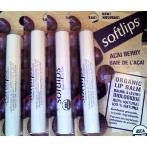  Acai Berry Organic Lip Balm (4 Count) Health & Personal 