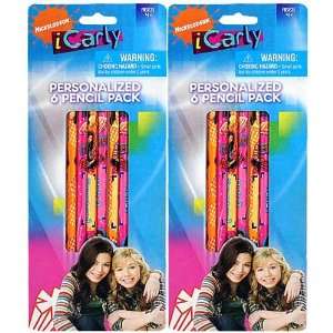  iCarly Personalized 6 Pencil Pack [2 Pack] Toys & Games