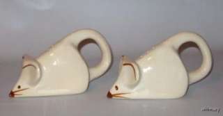 California Pottery Mouse Mice Salt & Pepper Shakers  