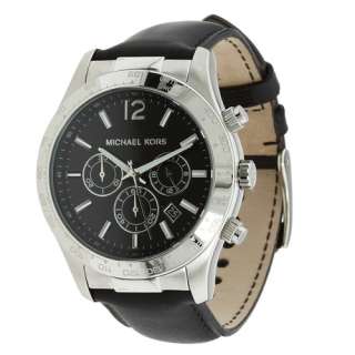 NEW* Michael Kors Mens Leather Strap Chronograph Watch MK8215  