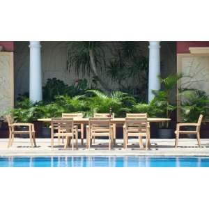  The Tizo Collection 8 Person Plantation Teak Patio 