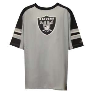    Oakland Raiders Gray Touchback Crew T shirt