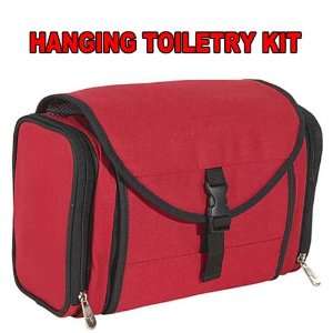    Travel Toiletry Hanging Bag Travelon Kit Red Case New  Beauty
