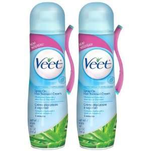  Veet Spray On Hair Removal Cream Sensitive Formula 5.1 oz 