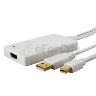 Mini DisplayPort 1.1a DP to HDMI 1.2a usb 2.0 Audio Cable Adapter Fro 