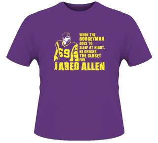 Jared Allen Minnesota Vikings Tough Football T Shirt  