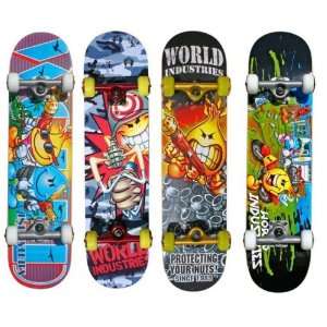 World Industries Complete Skateboard (4 Styles)  Sports 