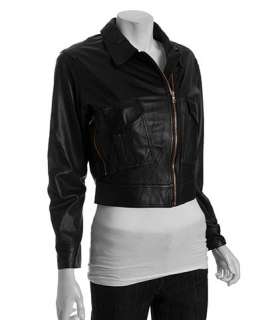 Marc by Marc Jacobs black leather Glove motorcycle jacket