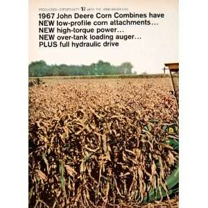 Ad John Deere Corn Combine Moline Illinois Farming Agriculture Farmer 
