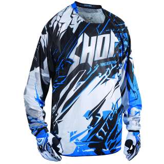 SHOT FLEXOR 80S MOTOCROSS SHIRT MX JERSEY BLUE M 