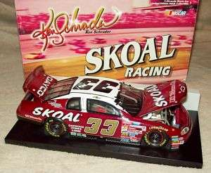 KENNY SCHRADER 1999 SKOAL MAROON #33 1/24 XRARE NASCAR  