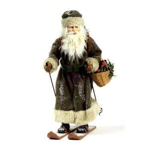    Kurt Adler Fabriche 16 Inch Antique Ski Santa