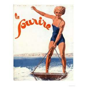  Le Sourire, Water Ski Magazine, France, 1932 Stretched 
