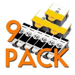    9  pack Compatible Kodak 10 Ink /6 Black /3 Color Electronics