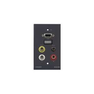 Kramer WAV 6HPassive Wall Plate   HDMI, 15 pin HD, 3.5mm STEREO AUDIO 