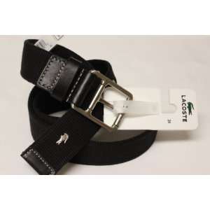  Lacoste Stretch Belt black / Size 34 