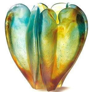  Daum Love Orchid Large Glass Vase