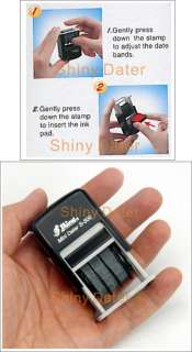 3mm Mini Dater Self Inking Ink Pad Rubber Date Stamp  