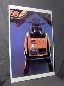 vintage Snowmobile ski doo tnt F/A bombardier rotax engine sled poster 