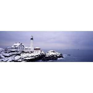  Lighthouse Portland Harbor Me, USA by Panoramic Images 