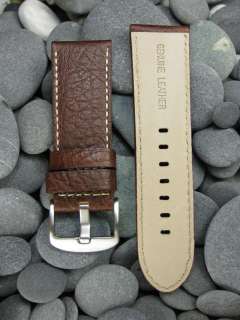 26mm BUFFALO LEATHER STRAP BAND for 47mm PANERAI 26 BR  
