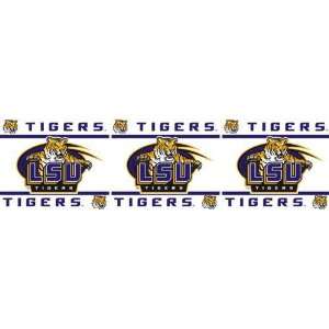  Louisiana State LSU Tigers 2 Roll/30ft Wall Paper Border 
