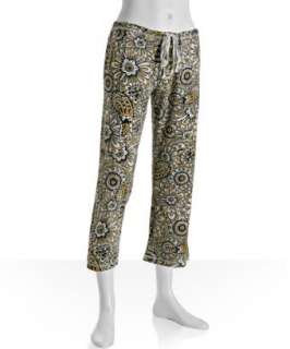 Scanty yellow cotton Bohemian pajama pants  