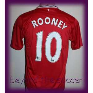  MANCHESTER UNITED ROONEY 10 FOOTBALL SOCCER JERSEY SMALL 