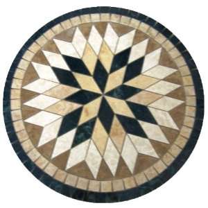  Tile Floor Medallion Marble Mosaic Multi Star Design 28 