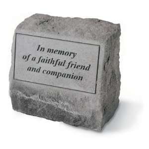  Garden Stone Pet Urn Memorial In memory of a faithful 