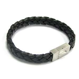   Braided Leather Cord 9mm Magnetic Wristband Bracelets 8 Men Jewelry