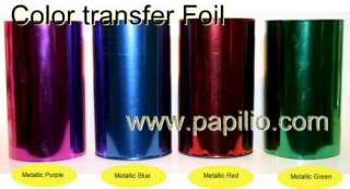 Metallic Transfer Foil COLOR Sampler Lettering Paper  