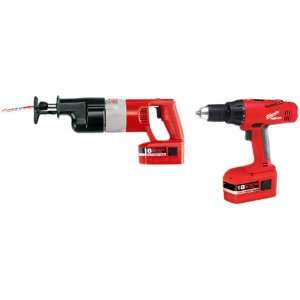  Milwaukee 6515 24 18 Volt Sawzall and Hammer Drill Combo 