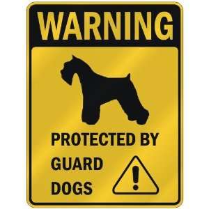 WARNING  MINIATURE SCHNAUZER PROTECTED BY GUARD DOGS  PARKING SIGN 