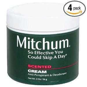 Mitchum Anti Perspirant & Deodorant, Cream, Scented, 2 oz (56 g) (Pack 