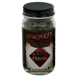 Red Monkey Organic Chives, .09 Ounce Bottles (Pack of 6)  