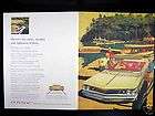 1959 GM PONTIAC CAR AD MARINA, SAILING SCENERY  