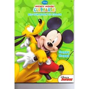 Mickey Mouse Clubhouse Big Fun Book to Color ~ Happy Happy 