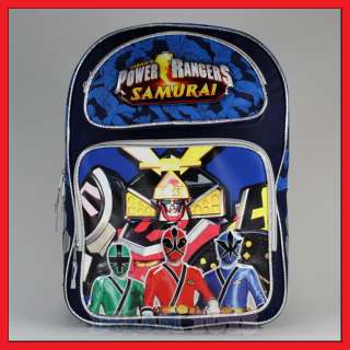 16 Power Rangers Samurai Sentai Backpack Bag Large  