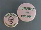   Hubert H Humphrey President 10 pin set 3 photo pins too Muskie  
